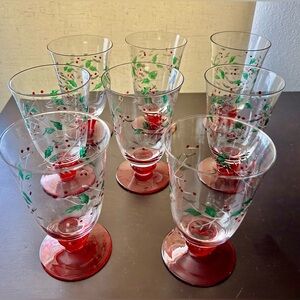 Pfaltzgraff Winterberry Sentiments Water Goblets - Thumbnail 4